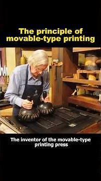 The principle of movable-type printing#knowledge #movabletypeprinting #shortvideo #shorts