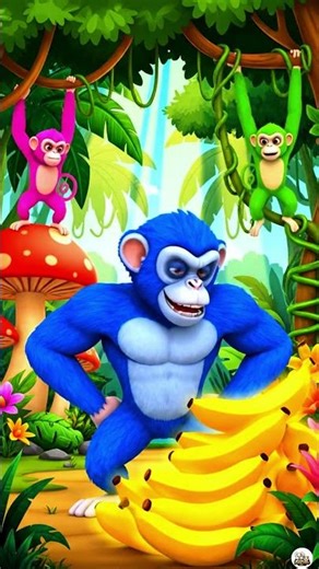 blue Monkey #animation #3danimation #shorts #shortsfeed #trendingshorts