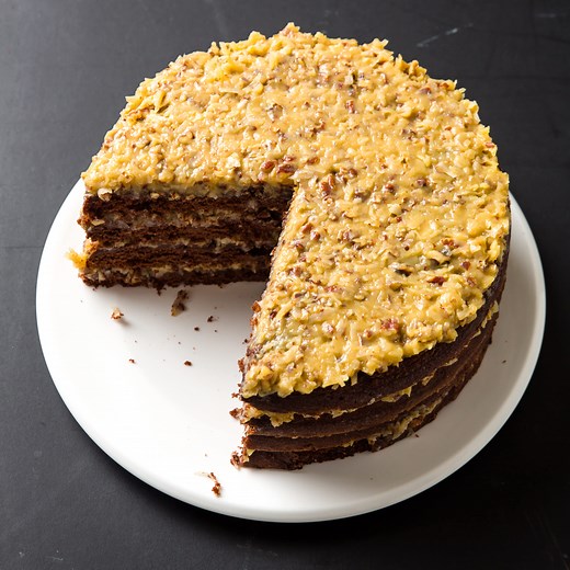 German Chocolate Cake with Coconut-Pecan Filling | America's Test Kitchen