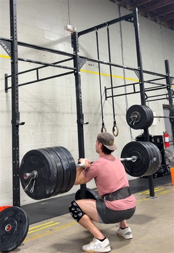 Fighting upward… literally #crossfit #olympicweightlifting #frontsquat #personalrecord #prday