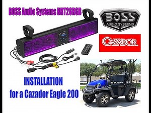 How to Install a Boss Audio System (On a Cazador Eagle Golf Cart)