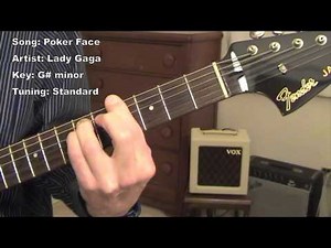 Poker Face - guitar lesson