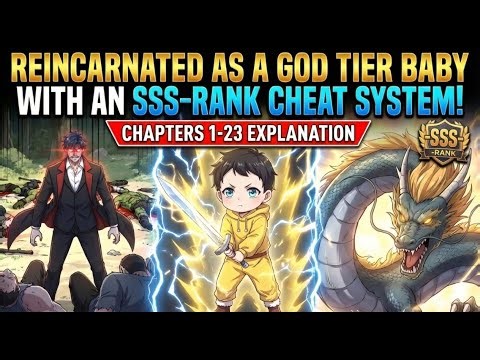 Reincarnated As a god tier baby With An SSS-RANK Cheat System! chapter 1-23 #manhuarecap #anime