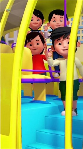 Kerekek A Buszon #shorts #animáció #gyerekmondókák #költemény #bobthetrain