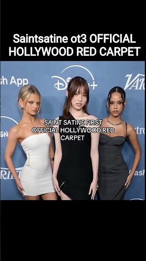 saintsatine attend Hollywood red carpet#Saintsatine#sakura#samara#emily