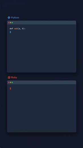 Function Syntax - Python vs Ruby