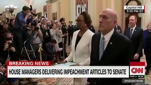 22K views · 1.5K reactions | The articles of impeachment against President Donald Trump have been hand-delivered to the United States Senate by the seven House impeachment managers who will prosecute the case against him. https://cnn.it/2FU9kAQ | CNN Politics | Facebook