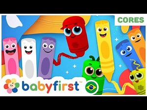 Desenhos Educativos | Aprendendo as Cores com Desenhos Animados! | Turma das Cores | BabyFirst