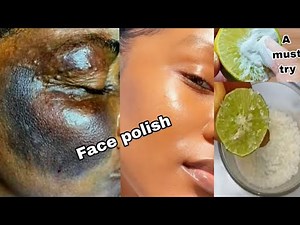 How to apply sugar and lemon on face/ apply lemon 🍋on your skin and see the magic