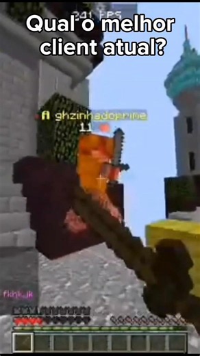 Qual o melhor client? #videoviral #minecraft #memes #bedwars #hylex