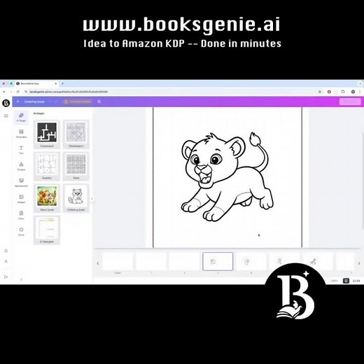 Create coloring books for Amazon KDP in minutes