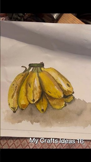 🍌 DIY Banana Canvas Painting | Cute Room Decor Idea