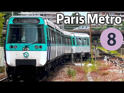 ⁴ᴷ⁶⁰ Exploring Paris Metro Line 8
