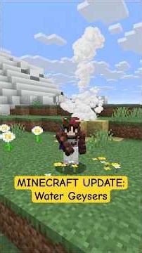 Newest Minecraft UPDATE: Water Geysers 🐳 #Minecraft #MinecraftSnapshot