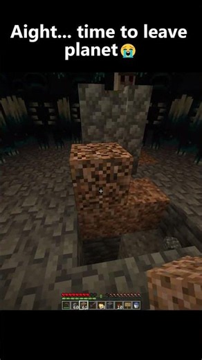 That's time to leave Minecraft😭 #minecraft #shorts