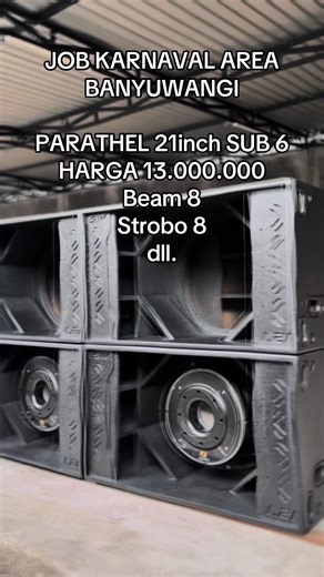 Harga Sound System Karnaval Banyuwangi 2023