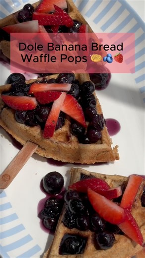 59K views · 374 reactions | Dole Banana bread waffle pop, anyone? ...