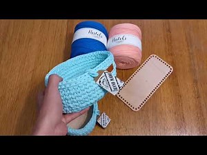 Háčkovaný košík oválny | Online galantéria | Handmade výrobok