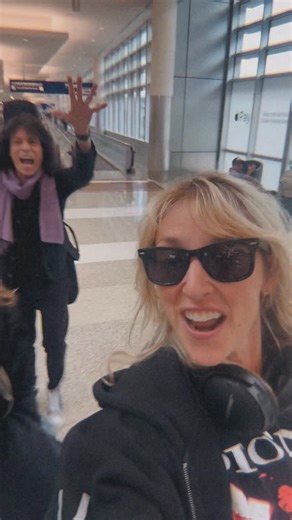 Britt Lightning on Instagram: "Get her to the gig! Pro tip: make sure you always have at least one hour to connect to the next flight! ✈️ 🎸 #vixen #quietriot #rudysarzo #julialage #brittlightning #ontheroad"