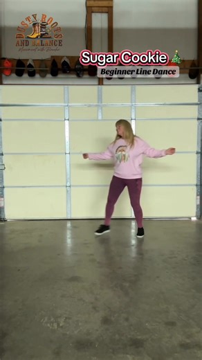 4.7K views · 32 reactions | If you need an easy Beginner Christmas Line Dance to teach this week - choose this one! Sugar Cookie Beginner Line Dance (2 walls, no tags or restarts) choroe’d by Jeanne Caron. Thanks for the suggestion Terry Pournelle! Music: Sugar Cookie - Mickey Guyton #arkansaslinedancer #dustybootsandbalance #linedancerbrooke #christmaslinedance #mineralwashleggings | Dusty Boots & Balance with Brooke | Facebook