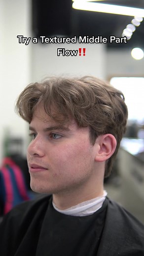 Textured Middle Part Flow Ideas for Short/Medium Hair