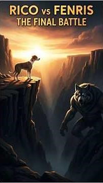 The Dog Rico vs the Black Monster | Epic Canyon Battle Cinematic Story| Hero Rico Adventures 🐶