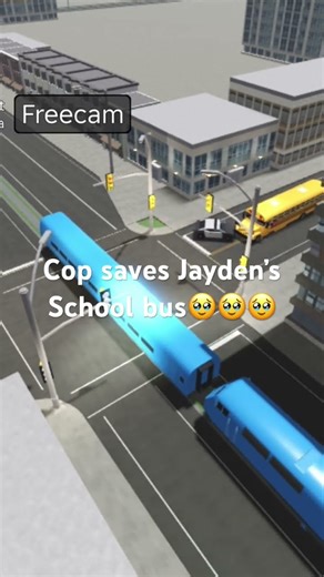 Cop saves Jayden’s school bus🥹🥹🥹