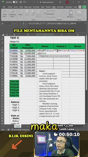 How to read the IF LEFT formula in Excel Admin Test Questions #if #excel #learnexcel #exceltips