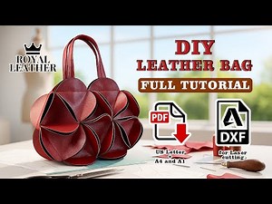 DIY Flower Leather Bag — Step-by-Step Tutorial with PDF Pattern