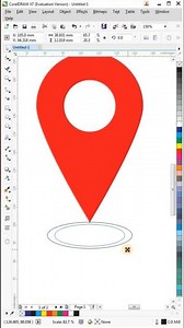 Create Location Sign in CorelDRAW|Tips & Tricks for Beginners #gradienttool #logo #graphicdesign