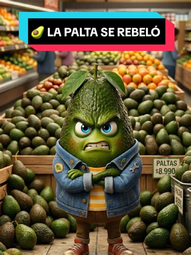 🥑 ¡LA PALTA SE REBELÓ! 😡 Años soportando que la aprieten en el súper… ¡y ya se cansó! 😂 Confiesa… ¿tú también aprietas la palta para ver si está buena? 👀 Etiqueta a ese amigo que siempre deja las paltas todas marcadas 👇😂 #palta #aguacate #humor #humorchileno #comedia palta enojada, humor chile, animación ia, palta en supermercado, palta graciosa, aguacate divertido