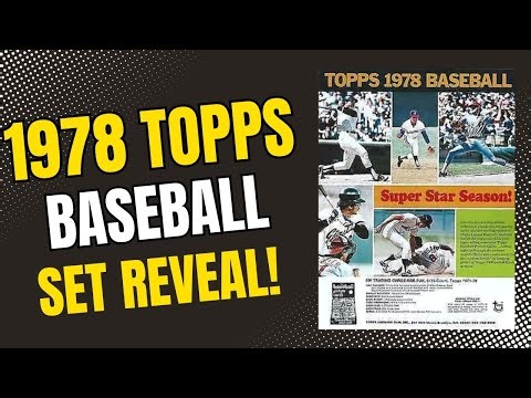 1978 TOPPS BASEBALL SET REVEAL! #1978topps #topps #toppsbaseballcards #baseballcards