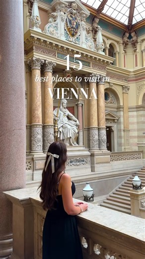 Vienna has so many beautiful places that it’s hard to narrow it down, but this is a solid starting point if you’re visiting for the first time 🥰🇦🇹 Here are my favorite places to visit in Vienna 👇 🏰 Schönbrunn Palace ☕ Cafe Central 🎭 Vienna State Opera ⛪ Karlskirche 🏛️ Palais Daun Kinsky 📚 Austrian National Library 📸 Michaelerplatz 🦖 Museum of Natural History Vienna ⛪ St. Stephen’s Cathedral 🏛️ Justizpalast 🖼️ Kunsthistorisches Museum 🌸 Volksgarten ⛪ Peterskirche 🏰 Belvedere Palace 