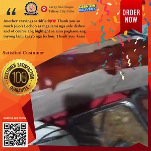 1.9K views · 15 reactions | Satisfied Customer 珞 Thank you po Scan Qr code to see menu  LOOKING FOR MORE ACTIVE SELLERS  #Jojoslechon #LechonPackage #Lechon #Talisaylechon #FOODtrayPackage | Jojo's Lechon | Facebook