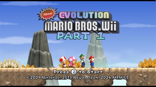 【Wii超级马里奥兄弟newer evolution版】初见全收集流程实况——第三世界