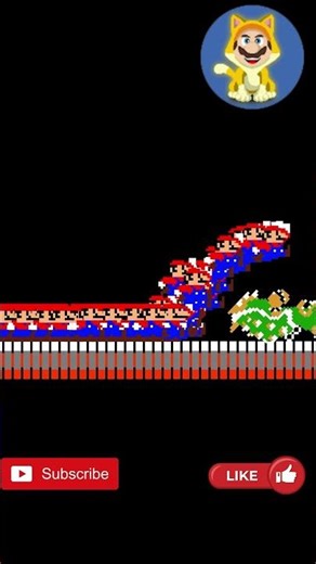 Many Mario vs Bowser