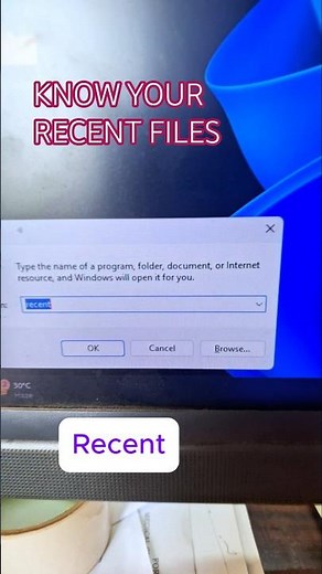 How to Find out Recent Files/ Documents |