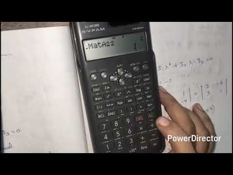 Determinant of a matrix using calculator | Casio fx-991MS #matrix#calculator#trending#tamil#teaching