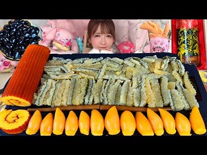 【大食い】子持ちヤリイカ子持ちこんぶ【ASMR】