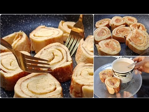 No Oven‼️Quick and Easy Breakfast Rolls 😍 Ready in 5 minutes