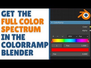 How to get the Full color spectrum in color ramp in blender