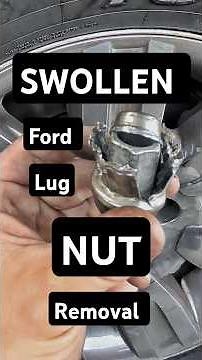 Swollen Ford Lug Nut Removal - 2 Piece Lug Nut
