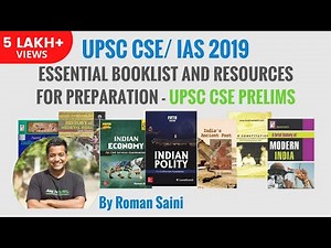 UPSC CSE/ IAS 2019 Booklist and Resources for Prelims Preparation by Roman Saini