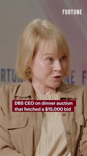 DBS CEO on dinner auction that fetched a $15,000 bid #DBS #advice