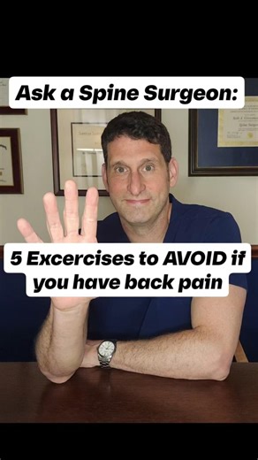 5 Exercises to AVOID if you're suffering from back problems