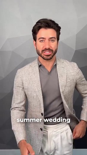 231K views · 4.7K reactions | Got invited to a summer wedding? Here’s how to dress to impress  the most important thing you need is to understand the dress code. That will steer you in the right direction and let you know what type of outfit you should put together. Let me know what you think of this type of video and follow for more! #menstyle #mensfashion #weddingstyle #suits | Alex Costa | Facebook