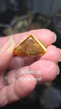 Body Heat changed the Color of this Rock