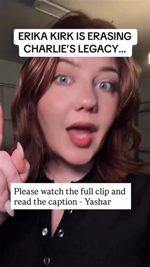 Neo-Nazis and various other types of Jew haters — many of whom are Candace Owens fans — have been pushing this conspiracy that Erika Kirk was operating as an agent for the Jews/Israelis and that she participated in a conspiracy to assassinate her husband. One of the ways they push this is by weaponizing this clip of Erika saying that Charlie would say “Shabbat Shalom” before turning off his phone for the Sabbath. But if you watch to the end, you’ll see clips I added where Charlie uses the word “