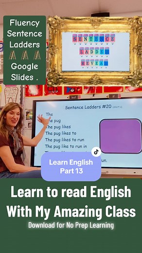 Learn how to read English with sentence ladders Part 13! #sentenceladders #readenglish #learntoread #learnenglish #howtoread #phonics #mrssmithscatchysongs #englishlesson #readinglessons #fluency #englishfluency