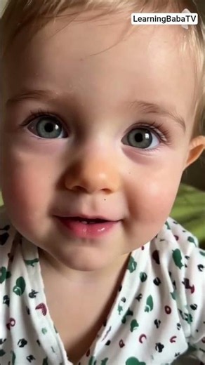 Cute Baby Girl Saying Baba For The First Time! 🥰👶 #shorts
